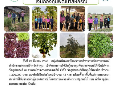 ติดตามการใช้เงินกู้กองทุนพัฒนาสหกรณ์ให้เป็นไปตามวัตถุประสงค์ Image 16