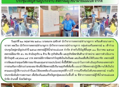 ประชุมใหญ่สามัญประจำปี 2567 สหกรณ์ผู้ใช้น้ำฝายแม่แนต จำกัด พารามิเตอร์รูปภาพ 6