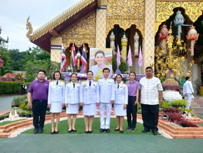 พิธีเจริญพุทธมนต์ และทำบุญตักบาตร ถวายพระราชกุศล ... พารามิเตอร์รูปภาพ 1