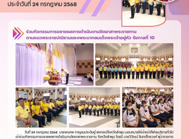 กิจกรรมการขยายผลการดำเนินงานจิตอาสาพระราชทาน จังหวัดลำพูน Image 9