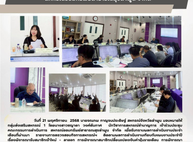 ประชุมคณะกรรมการดำเนินการ สหกรณ์ออมทรัพย์สาธารณสุขลำพูน ... Image 6