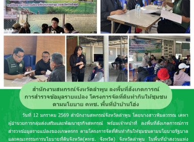 ลงพื้นที่สังเกตการณ์การสำรวจข้อมูลรายแปลงของเกษตรกร Image 5