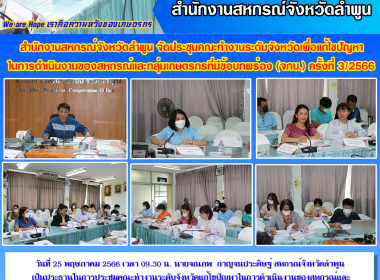 ประชุมคณะทำงานระดับจังหวัดแก้ไขปัญหาในการดำเนินงานของสหกรณ์และกลุ่มเกษตรกร ... พารามิเตอร์รูปภาพ 10