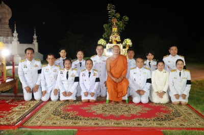 พิธีรับพระราชทานพุ่มดอกบัวประดิษฐ์ไปถวายสักการะต้นพระศรีมหาโพธิทศมราชบพิตร ... Image 1