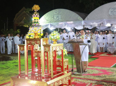 พิธีรับพระราชทานพุ่มดอกบัวประดิษฐ์ไปถวายสักการะต้นพระศรีมหาโพธิทศมราชบพิตร ... Image 1