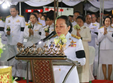 พิธีรับพระราชทานพุ่มดอกบัวประดิษฐ์ไปถวายสักการะต้นพระศรีมหาโพธิทศมราชบพิตร ... Image 3