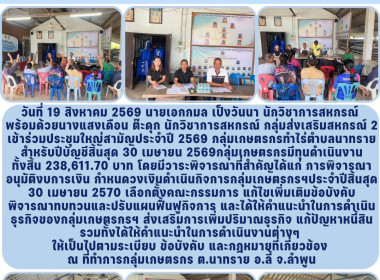 ประชุมใหญ่สามัญประจำปี 2569 กลุ่มเกษตรกรทำไร่ตำบลนาทราย Image 6