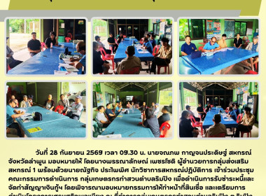 ประชุมคณะกรรมการดำเนินการ กลุ่มเกษตรกรทำสวนตำบลริมปิง พารามิเตอร์รูปภาพ 5