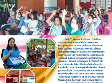 ประชุมใหญ่สามัญประจำปี 2566 สหกรณ์การเกษตรกู่เรืองพัฒนา ... พารามิเตอร์รูปภาพ 4