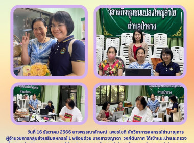 แนะนำและตรวจเยี่ยมการดำเนินงานของสหกรณ์ส่งเสริมเกษตรกรป่าซาง จำกัด ... Image 4