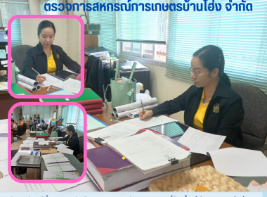 ตรวจสอบกิจการดำเนินงานของสหกรณ์การเกษตรบ้านโฮ่ง จำกัด Image 4