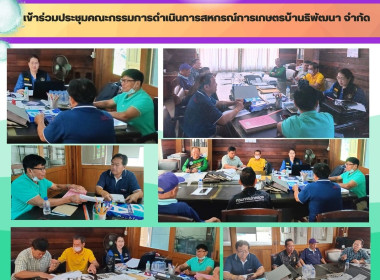 ประชุมคณะกรรมการดำเนินการสหกรณ์การเกษตรบ้านธิพัฒนา จำกัด Image 4