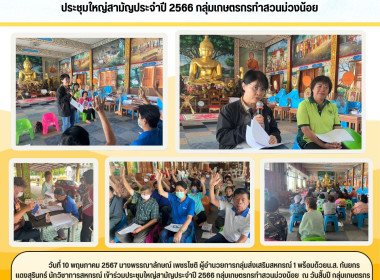 ประชุมใหญ่สามัญประจำปี 2566 กลุ่มเกษตรกรทำสวนม่วงน้อย Image 6