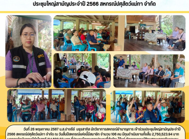 ประชุมใหญ่สามัญประจำปี 2566 สหกรณ์ปศุสัตว์แม่ทา จำกัด Image 10