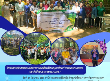 โครงการส่งเสริมและพัฒนาอาชีพเพื่อแก้ไขปัญหาที่ดินทำกินของเกษตรกรประจำปีงบประมาณ พ.ศ.2567 ... Image 18